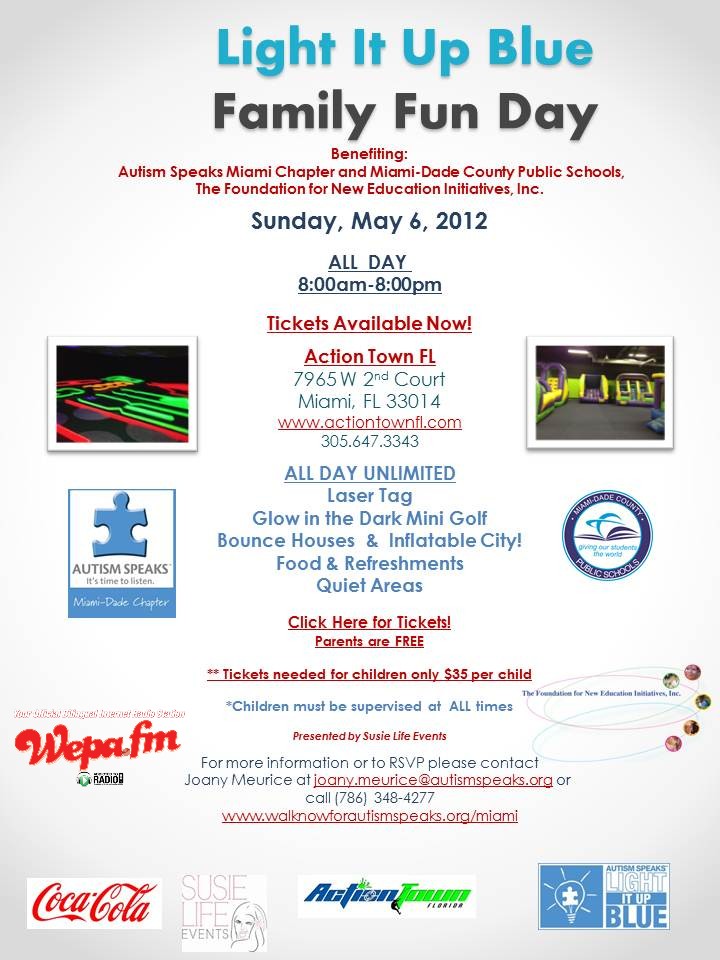 Light It Up Blue Family Fun Day